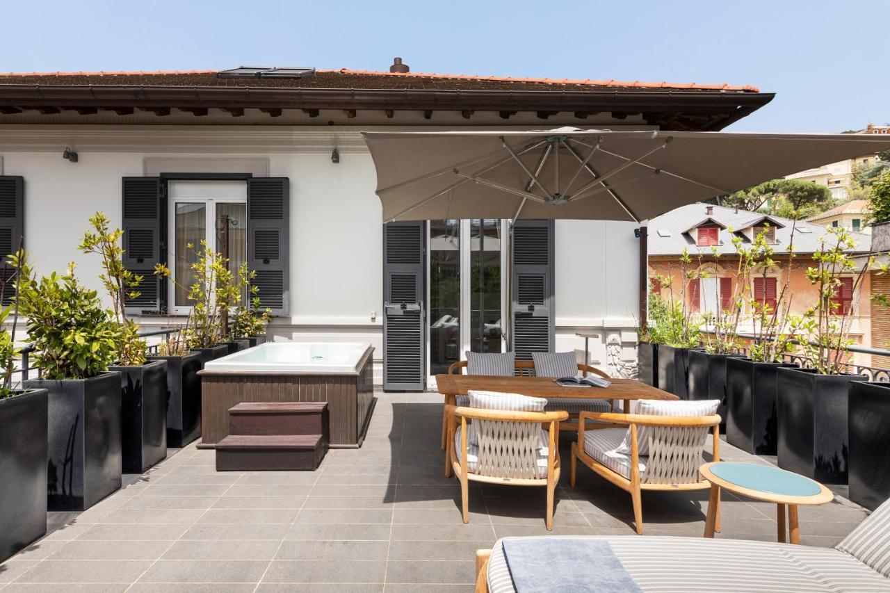 Lhp Hotel Santa Margherita Palace & Spa Santa Margherita Ligure Dış mekan fotoğraf The rooftop terrace